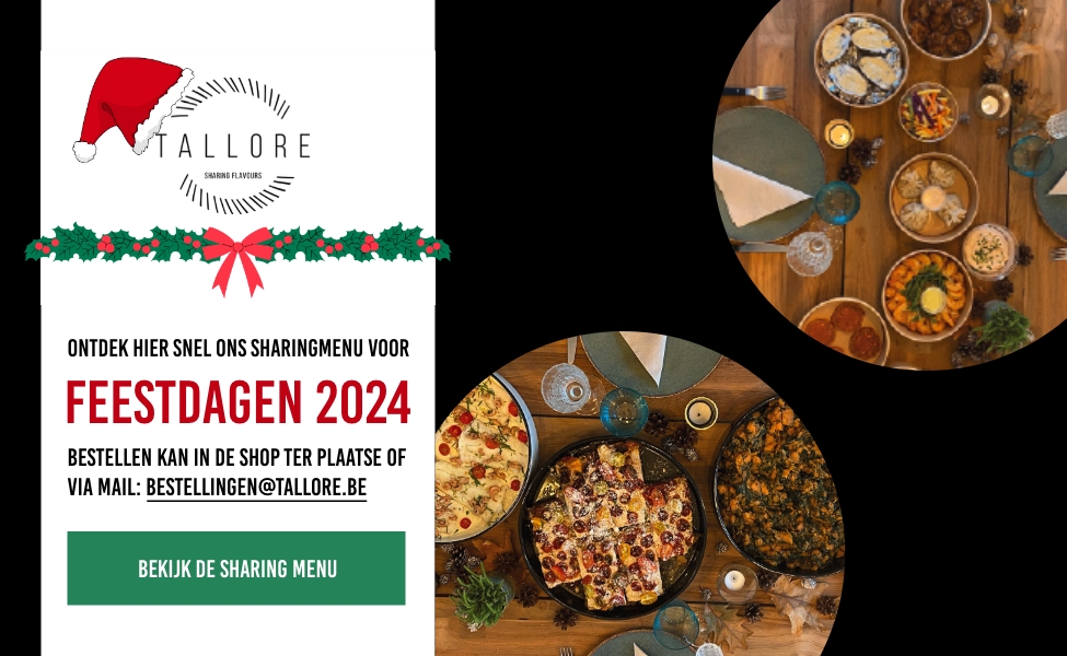 Sharing menu feestdagen 2024